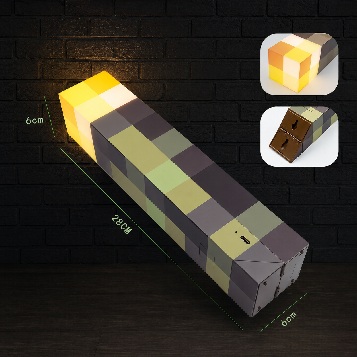 Minecraft Lampka Pochodnia